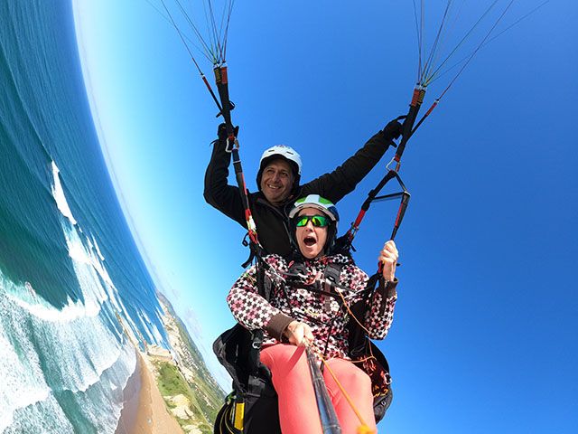 VUELO PARAPENTE<BR><span style="color:#2EACD8">AVENTURA</span>