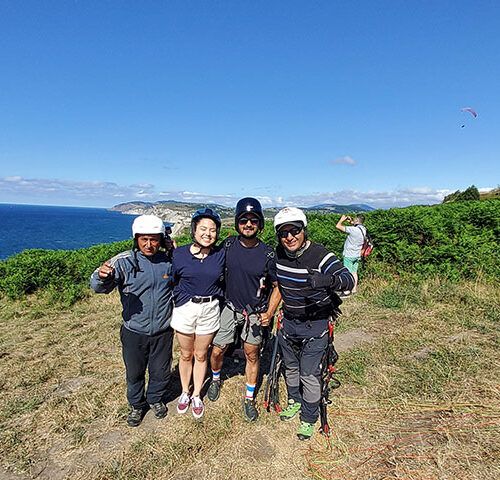 VUELO PARAPENTE<BR><span style="color:#2EACD8">BONO PAREJAS</span>